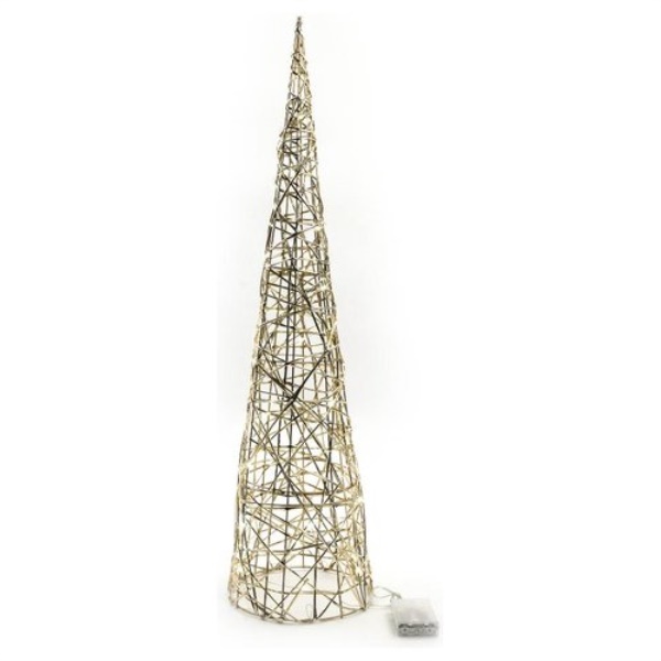 Sagoma albero Natale luminoso Mercury 58133 Cono Oro