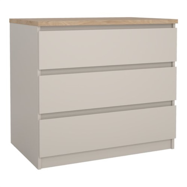 Cassettiera Tvilum 76235NKHL NAIA Cashmere e Jackson hickory