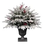 Amicasa - Albero Natale Amicasa 008557 Coppa Pino Floccato