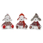 General Trade - Orsetto seduto bianco rosso General Trade 421066 Assortito