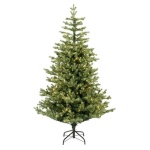Albero Natale addobbato Amicasa 9670066 GENEVA PVC e PE Verde