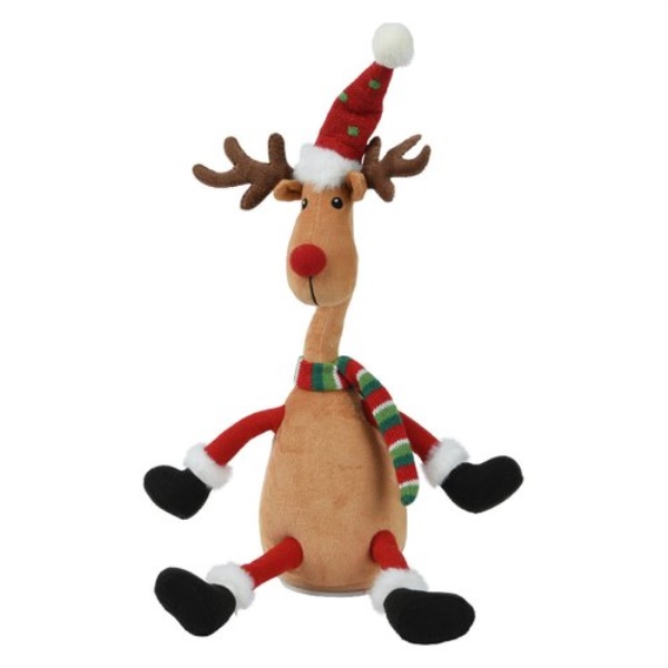 Decorazione Natale Kaemingk 705607 Renna con movimento e musica