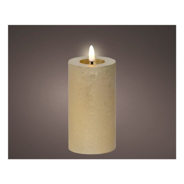 Candela led Kaemingk 489291 effetto fiamma Oro effetto cera