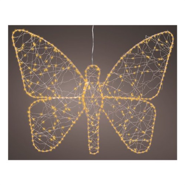 Sagoma luminosa Natale Kaemingk 490654 Farfalla Oro