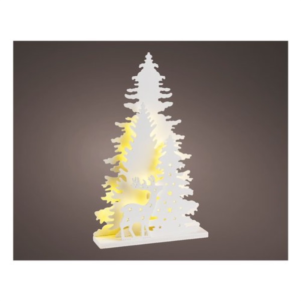 Albero Natale soprammobile Kaemingk 481945 Bianco