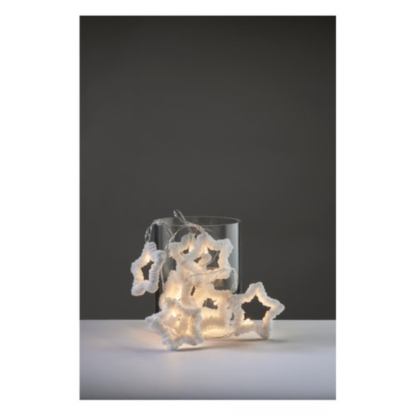 Filo luci Natale Pre Qu' Italia D3947 CHRISTMAS Stelle Trasparente
