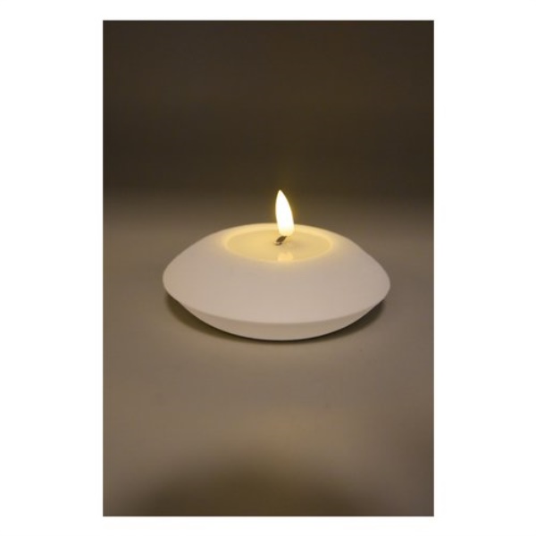 Candela led Pre Qu' Italia D4019 effetto fiamma cera fusa Bianco