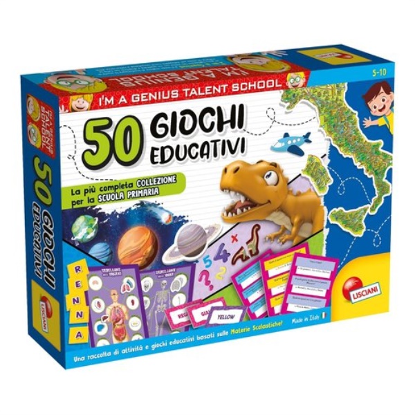 Gioco educativo Lisciani 107421 I'M A GENIUS Raccolta 50 giochi