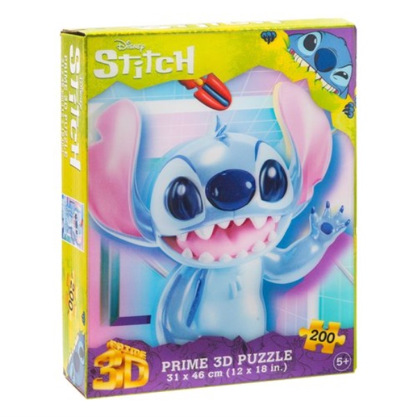 Puzzle Grandi Giochi PU403000 PRIME 3D Stitch Traslucent Disney