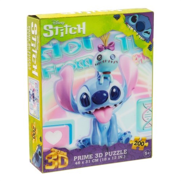 Puzzle Grandi Giochi PU406000 PRIME 3D Stitch Vinyl Disney