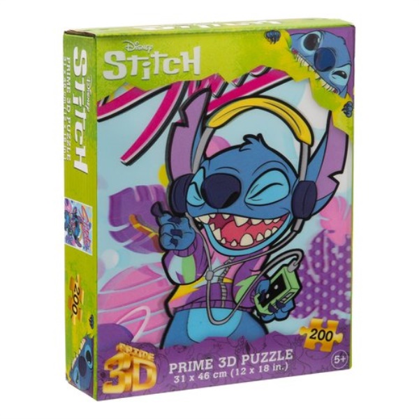 Puzzle Grandi Giochi PU404000 PRIME 3D Stitch Walkman Disney