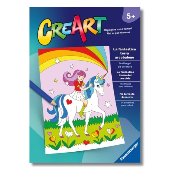 Creativo Ravensburger 13096003 CREART Libro da colorare La fantastica 