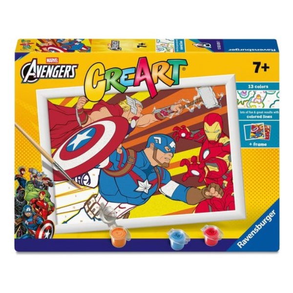 Creativo Ravensburger 12023039 CREART Capitan America