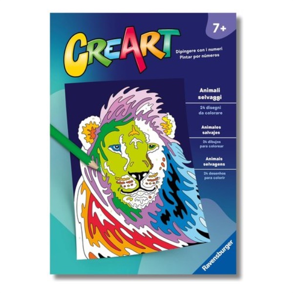 Creativo Ravensburger 13096009 CREART Libro da colorare Animali selvag