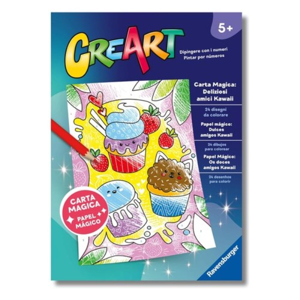 Creativo Ravensburger 13096011 CREART Libro da colorare Deliziosi amic