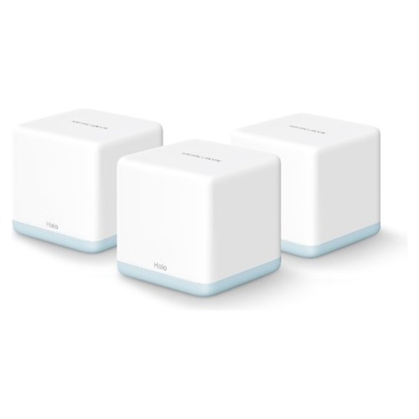 Set mesh Mercusys HALO H30 3 PACK HALO H AC1200 Whole Home White e Blu