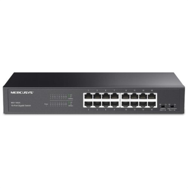 Switch di rete Mercusys MS116GS Rackmount Black