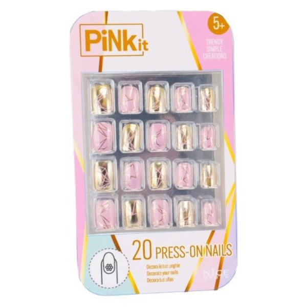 Set trucchi giocattolo Nice 40064 PINK.IT Unghie Press-on adesive remo