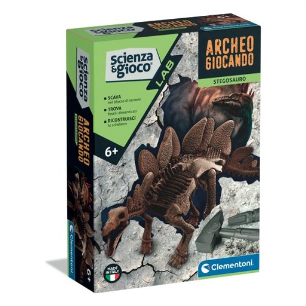 Gioco educativo Clementoni 19389 SCIENZA E GIOCO Archeogiocando Stegos