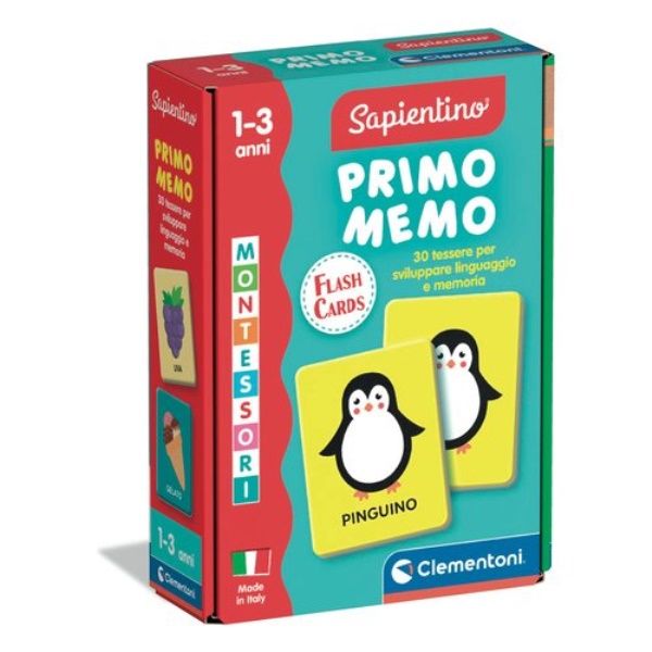 Gioco memory Clementoni 16830 SAPIENTINO MONTESSORI Primo Memo 