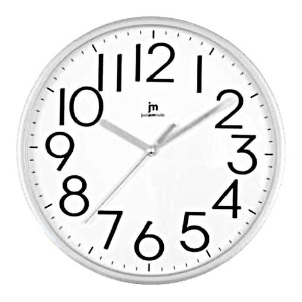 Orologio da parete Lowell 00712S JUSTAMINUTE Silver
