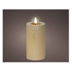 Kaemingk - Candela led Kaemingk 489291 effetto fiamma Oro effetto cera