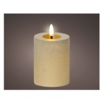 Kaemingk - Candela led Kaemingk 489290 effetto fiamma Oro effetto cera