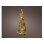 Kaemingk - Decoro Kaemingk 489498 Albero vetro con luci Oro
