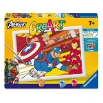 Ravensburger - Creativo Ravensburger 12023039 CREART Capitan America