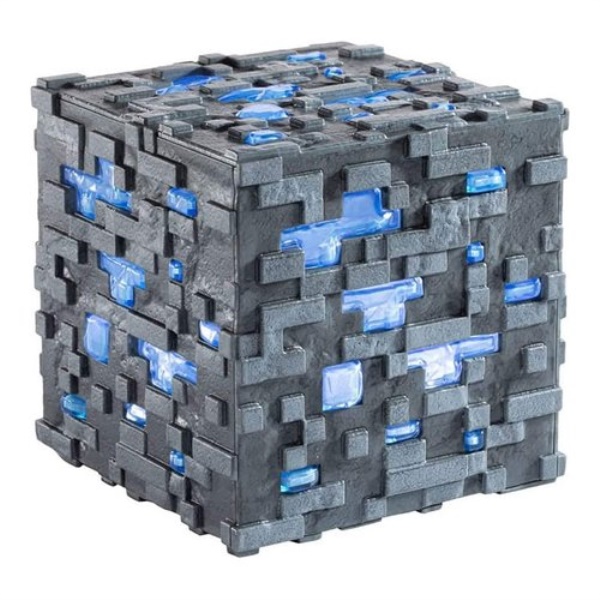 Lampada The Noble Collection NN3724 MINECRAFT Diamond Ore Gems Glow