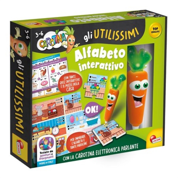 Gioco prescolare Lisciani 107841 CAROTINA UTILISSIMI Alfabeto interatt