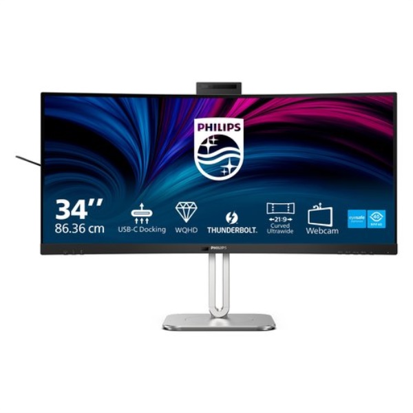 Monitor Philips 34B2U6603CH 00 6000 SERIES WQHD Curvo Antracite