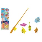 Globo - Canna pesca Mister Lenza con 5 pesci Globo 41216 ESTATOYS Assortito