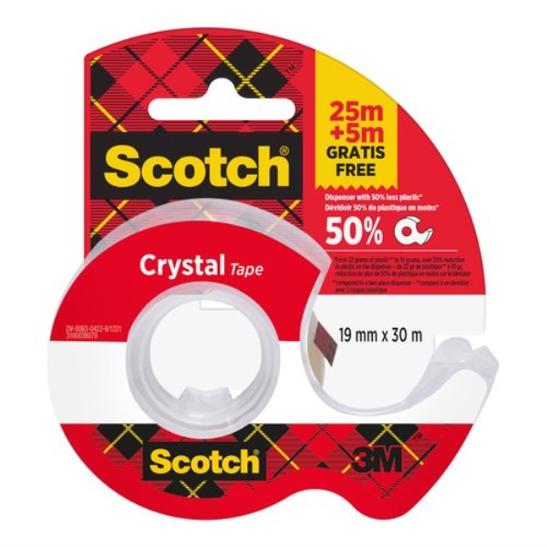 Nastro adesivo Scotch 7100308146 3M Crystal Trasparente