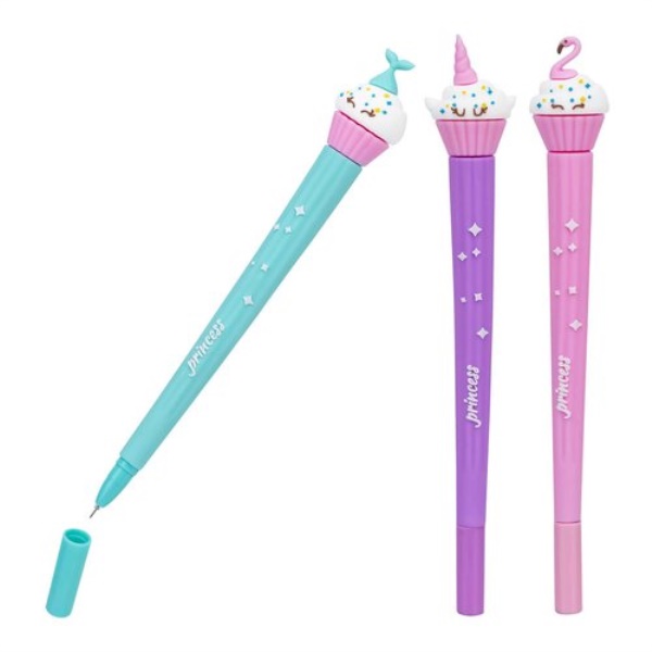 Penna sfera Globo 42828 PIN UP Cupcake Assortito Blu gel