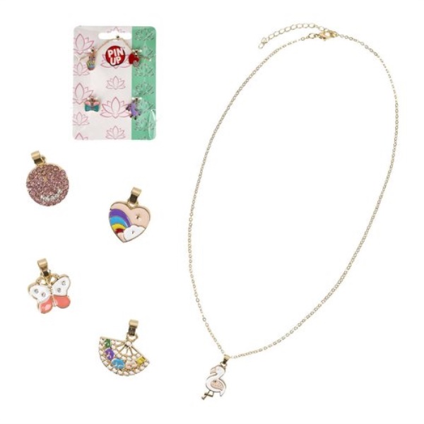 Gioielli e collane giocattolo Globo 42832 PIN UP Collana con 4 charms 