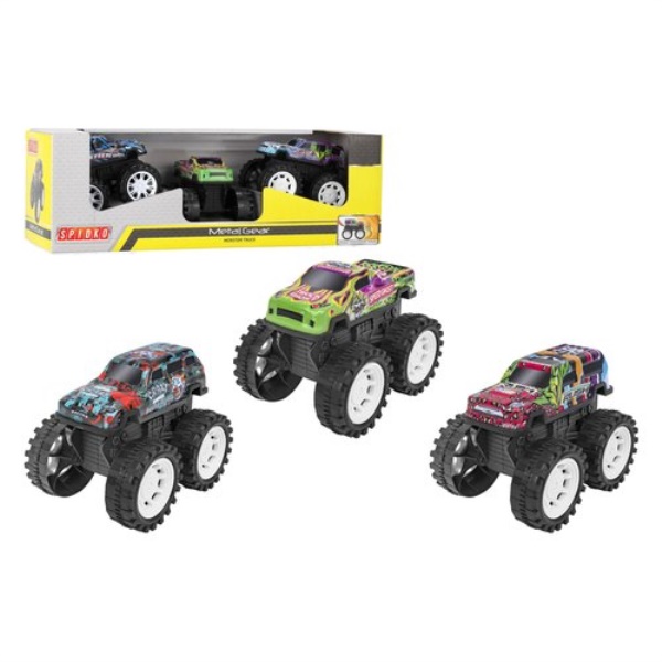 Set auto modelli Globo 42521 SPIDKO Big Foot Metal Gear con frizione A