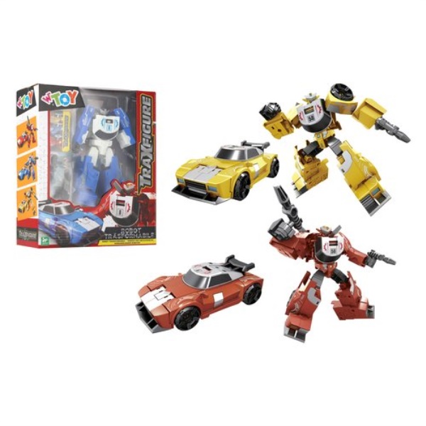 Personaggio Globo 42579 W’TOY Robot/auto sportiva Traxfigure Assortito