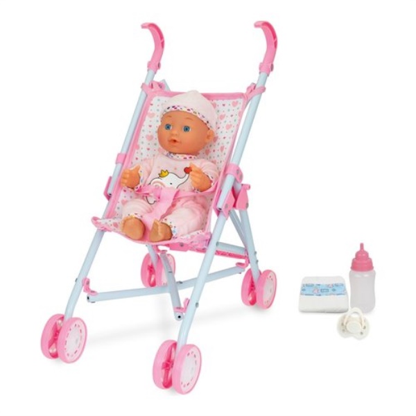 Set bambola Teorema 68945 BABY TEO con passeggino