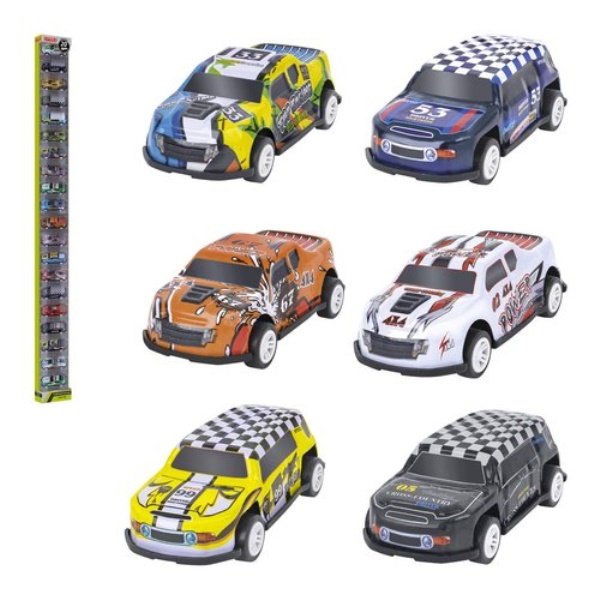 Set auto modelli Globo 42733 SPIDKO Metal Gear Car con retrocarica Ass