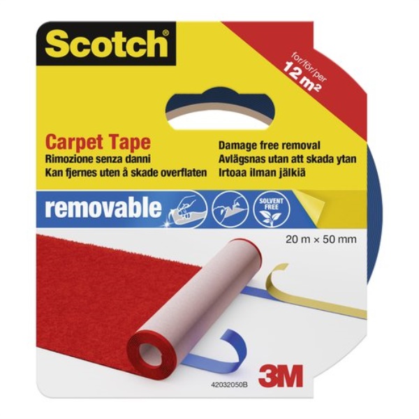Nastro biadesivo Scotch 7100175297 3M Removable Carpet