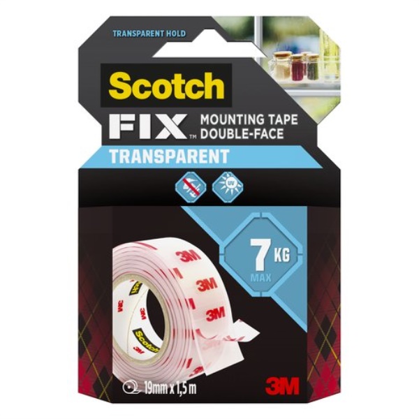 Nastro biadesivo Scotch 7100263857 3M Fix Interior 4910C-1915-MR Trasp