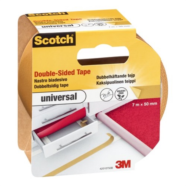 Nastro biadesivo Scotch 7100174163 3M universale 42012050B Bianco