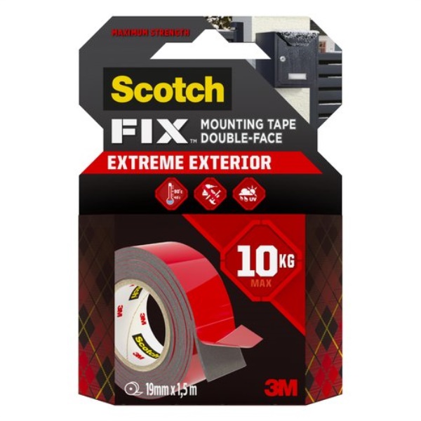 Nastro biadesivo 3M 7100272682 SCOTCH Fix Extreme PT1100 Nero