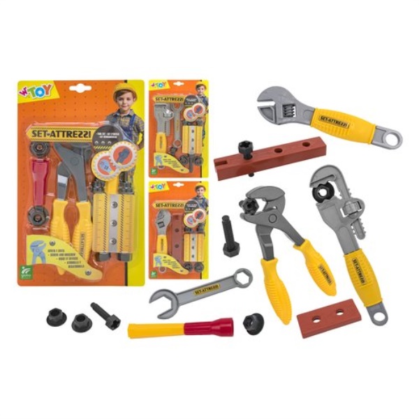 Set attrezzi lavoro giocattolo Globo 42315 W’TOY Set attrezzi lavoro  
