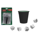 Globo - Set dadi da gioco Globo 42767 EXTE' con bicchiere pelle e segnapunti