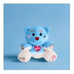 TRUDI - Peluche Trudi 25041 COCCOLOTTI Orsetto Sky Love&Tel Azzurro e Bianco