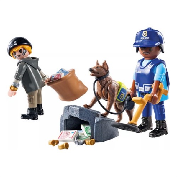 Unità cinofila e ladro Playmobil 71731 ACTION HEROES