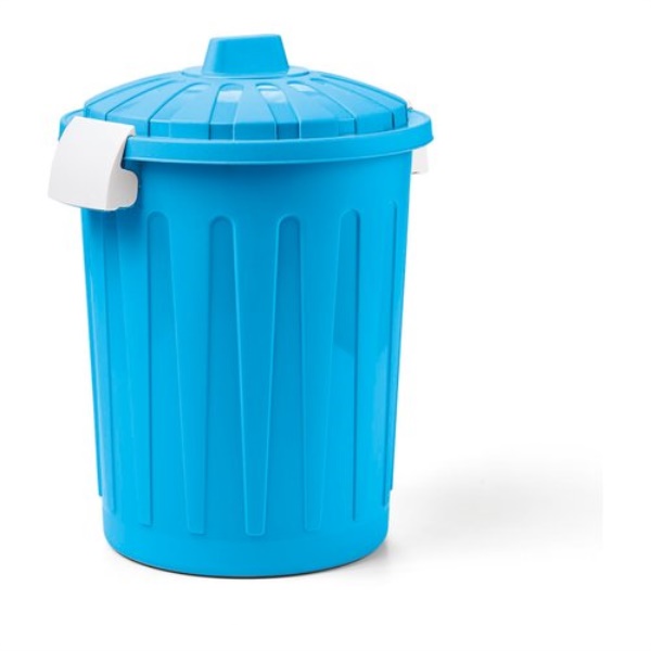 Bidoncino Veca BD001 0080MJ CBL BLIM coperchio a clip Blu