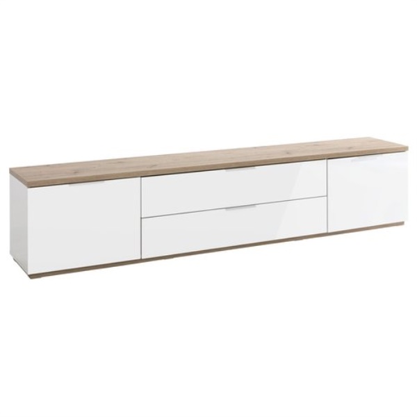 Base soggiorno Composad TV0375K77404 MUNDI Rovere e Bianco laccato